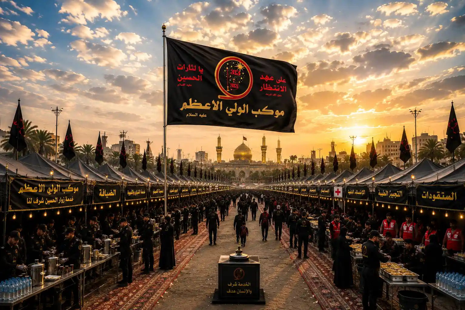 أثر موكب الولي الأعظم الممتد في الخدمة والمجتمع