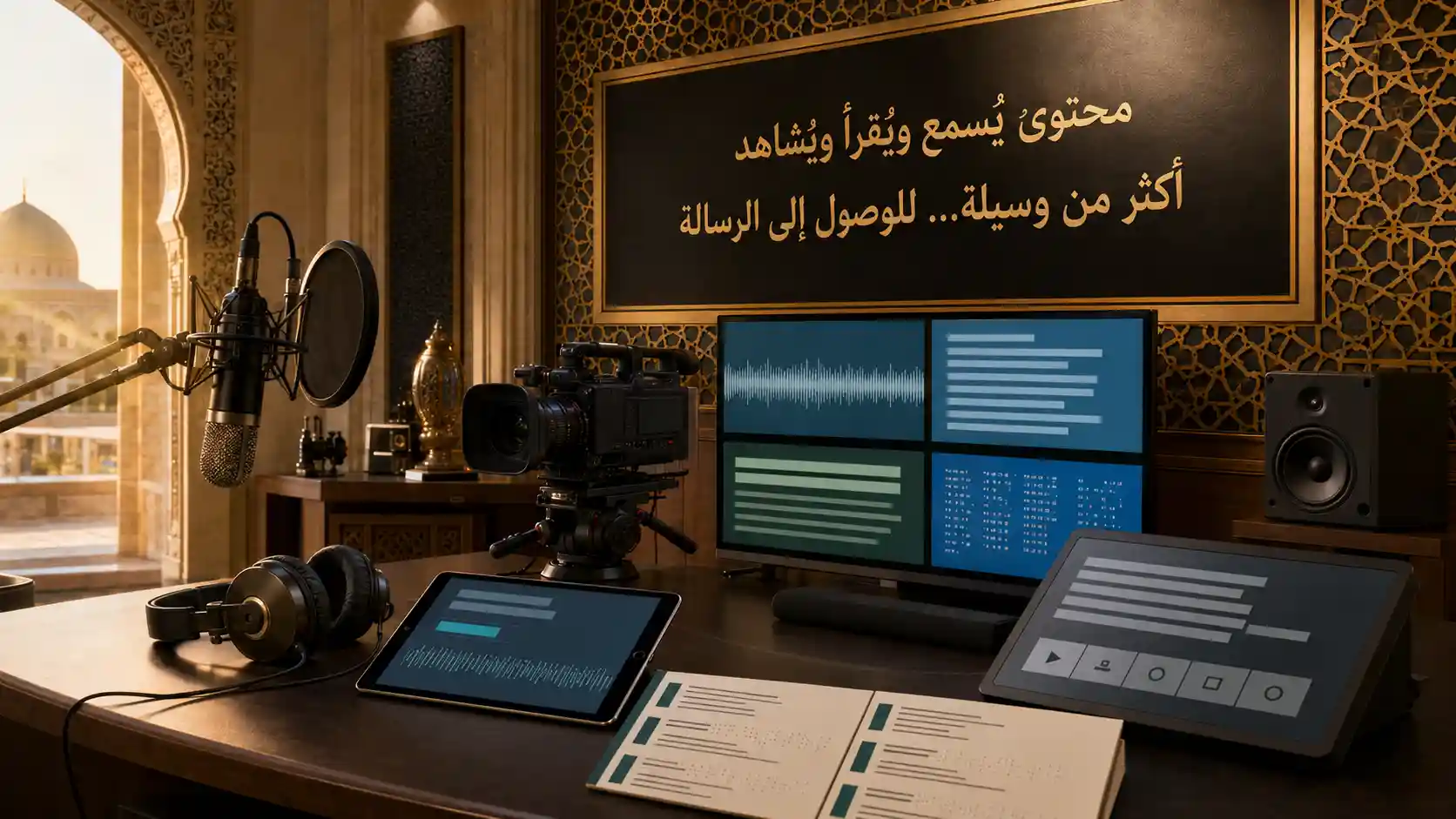 إمكانية وصول الصوت والفيديو والبث