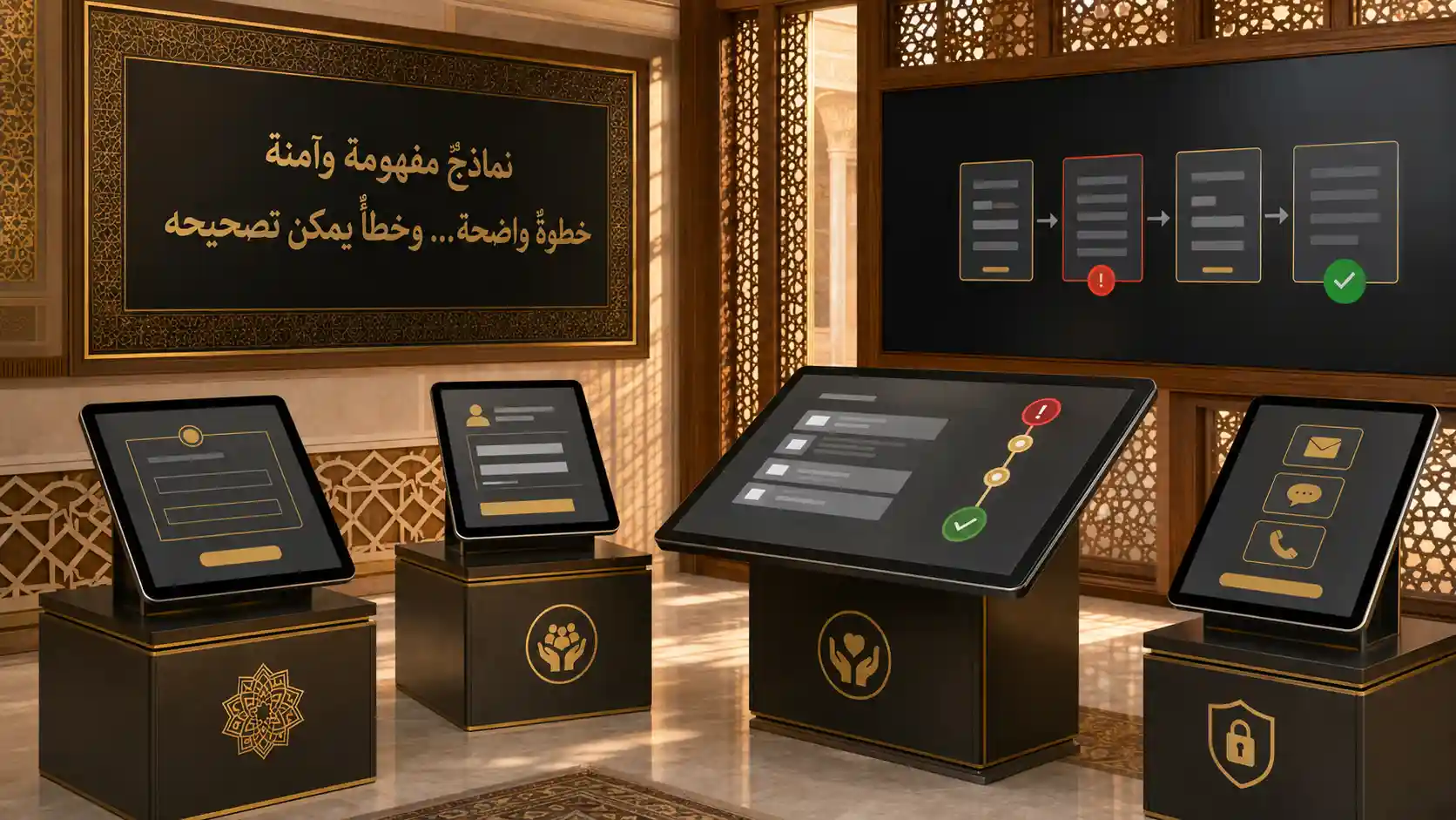 النماذج والطلبات والمعاملات القابلة للوصول