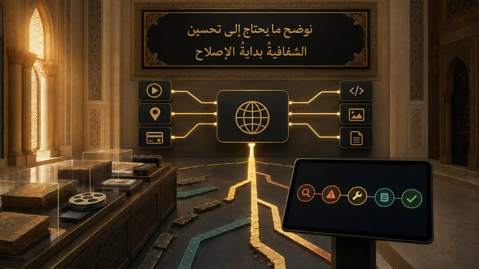 الحدود الحالية والمحتوى الخارجي وخطة التحسين