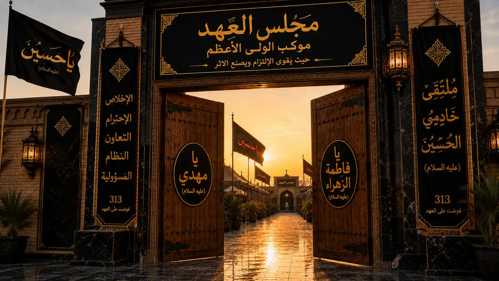 بوابة مجلس العهد في موكب الولي الأعظم