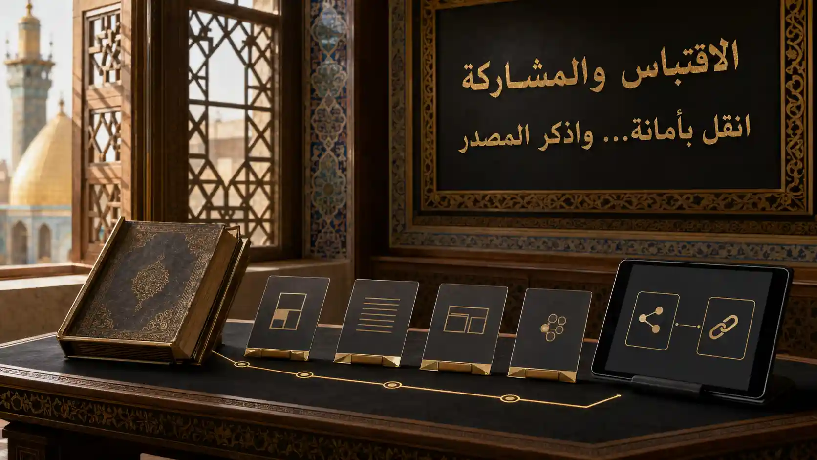 الاقتباس والمشاركة مع حفظ المصدر