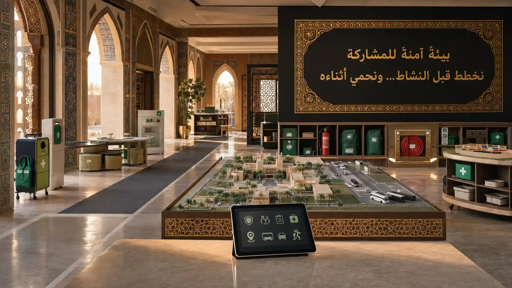 الأنشطة والفعاليات والمرافق الآمنة