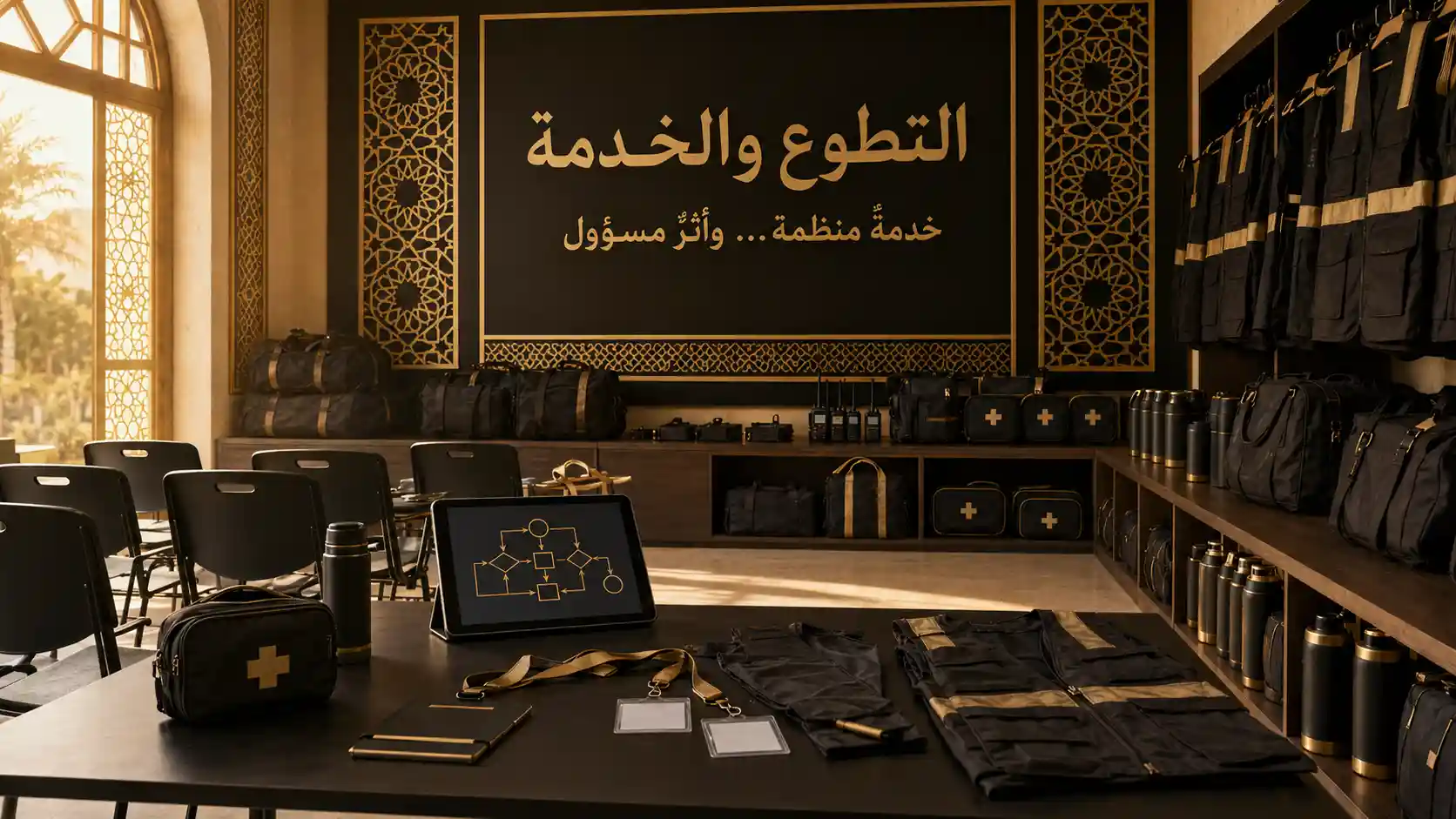 التطوع والخدمة المنظمة في الموكب