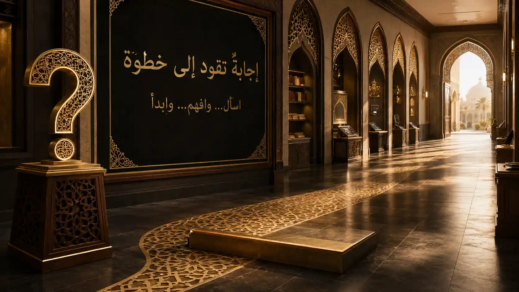 إجابة تقود الزائر إلى الخطوة التالية
