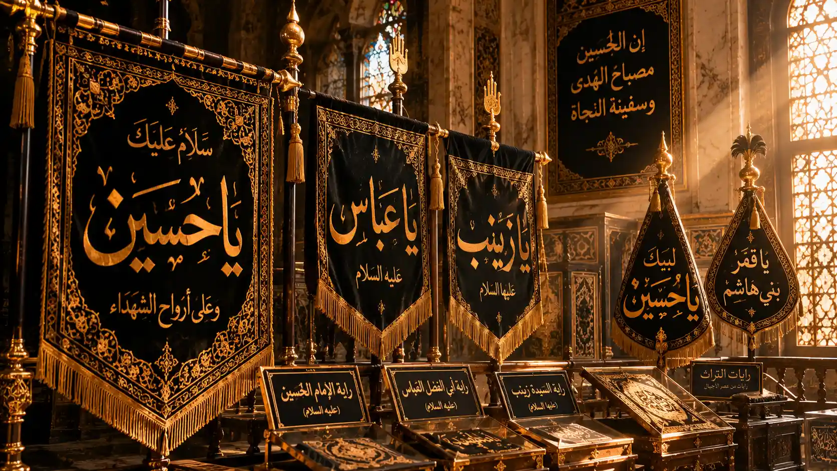 الرايات والرموز الحسينية