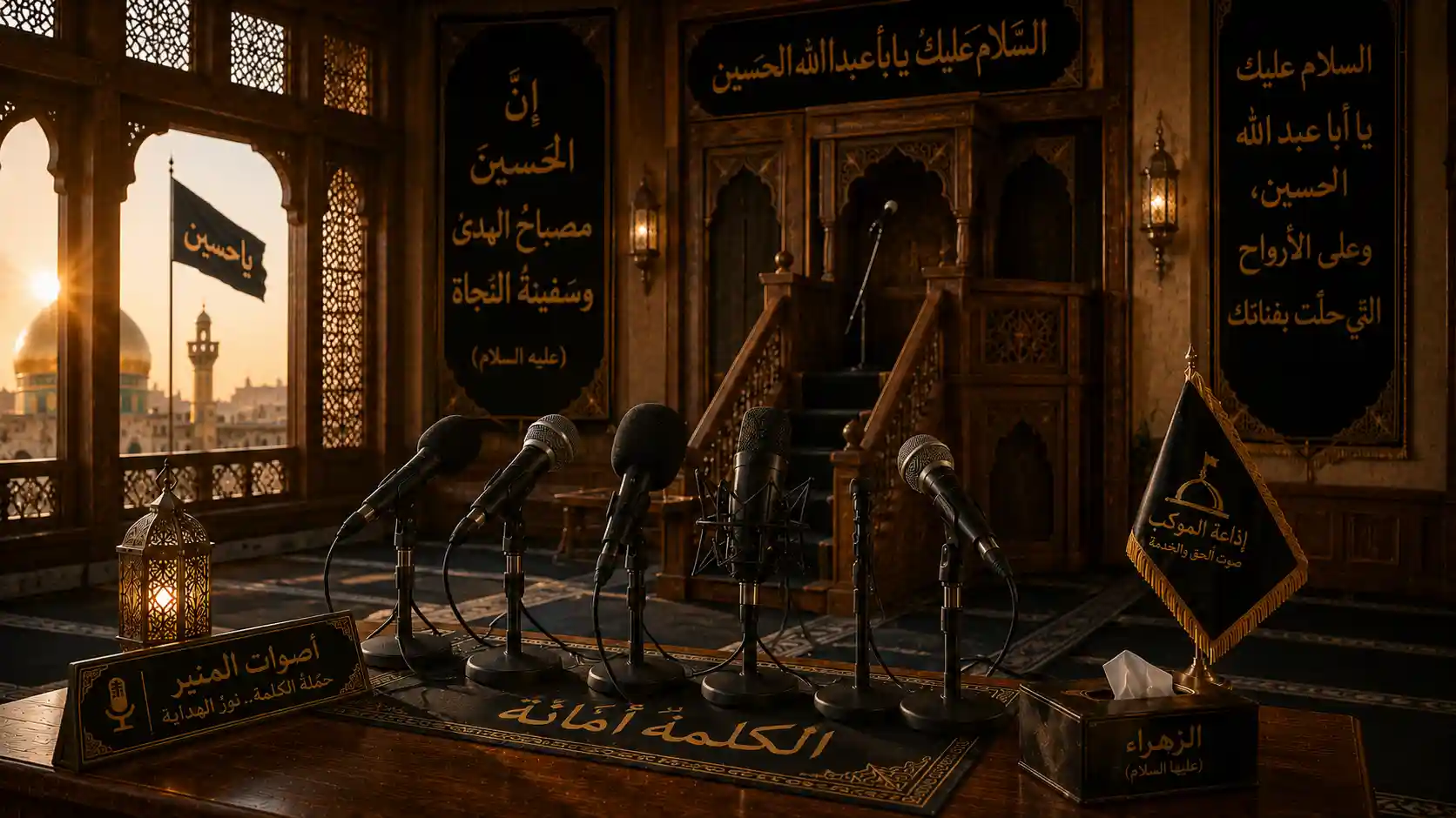 أصوات المنبر في إذاعة الموكب