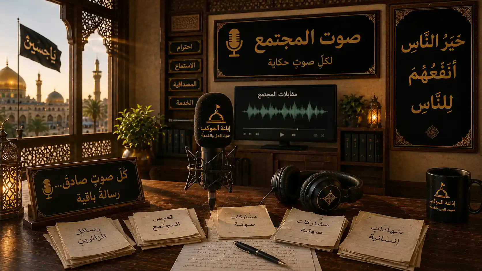 صوت المجتمع في إذاعة الموكب