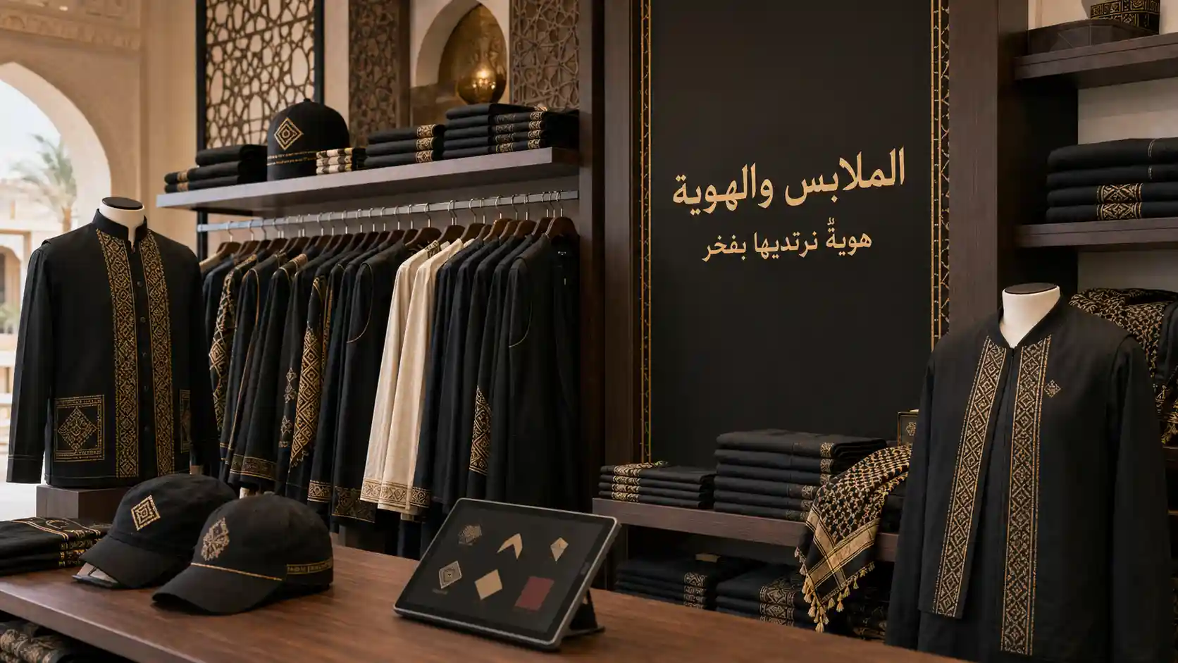 الملابس والهوية في متجر الموكب