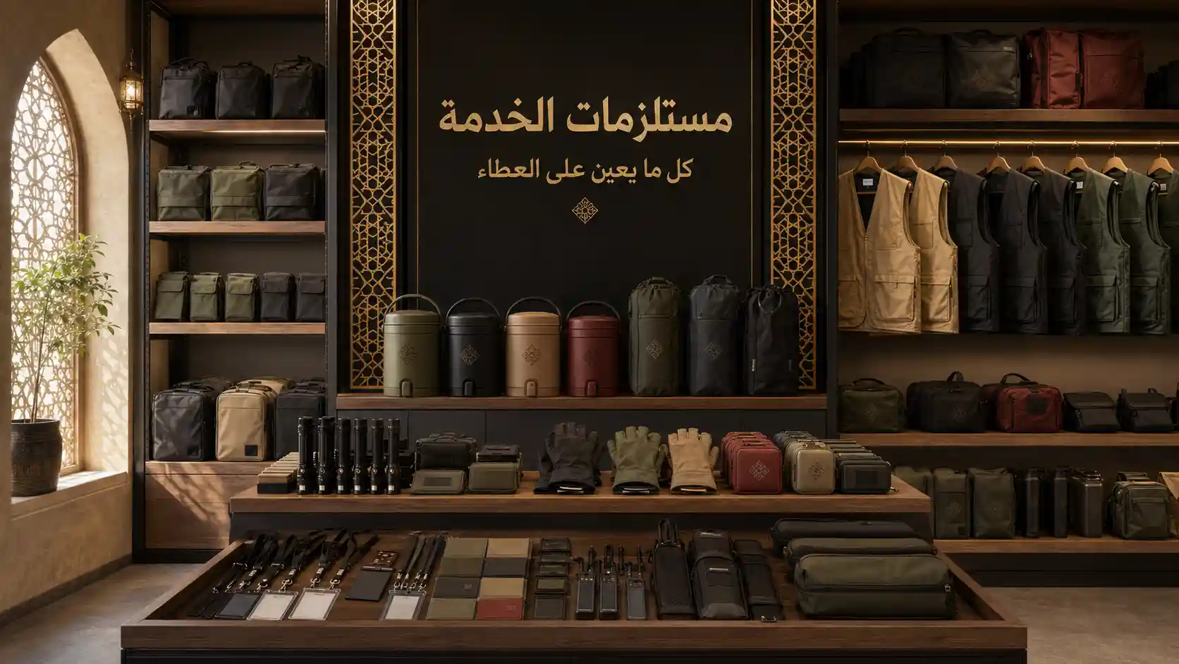مستلزمات الخدمة في متجر الموكب