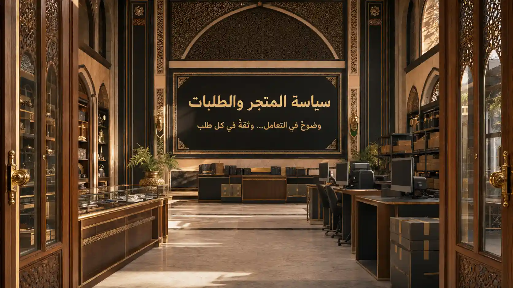 بوابة سياسة المتجر والطلبات