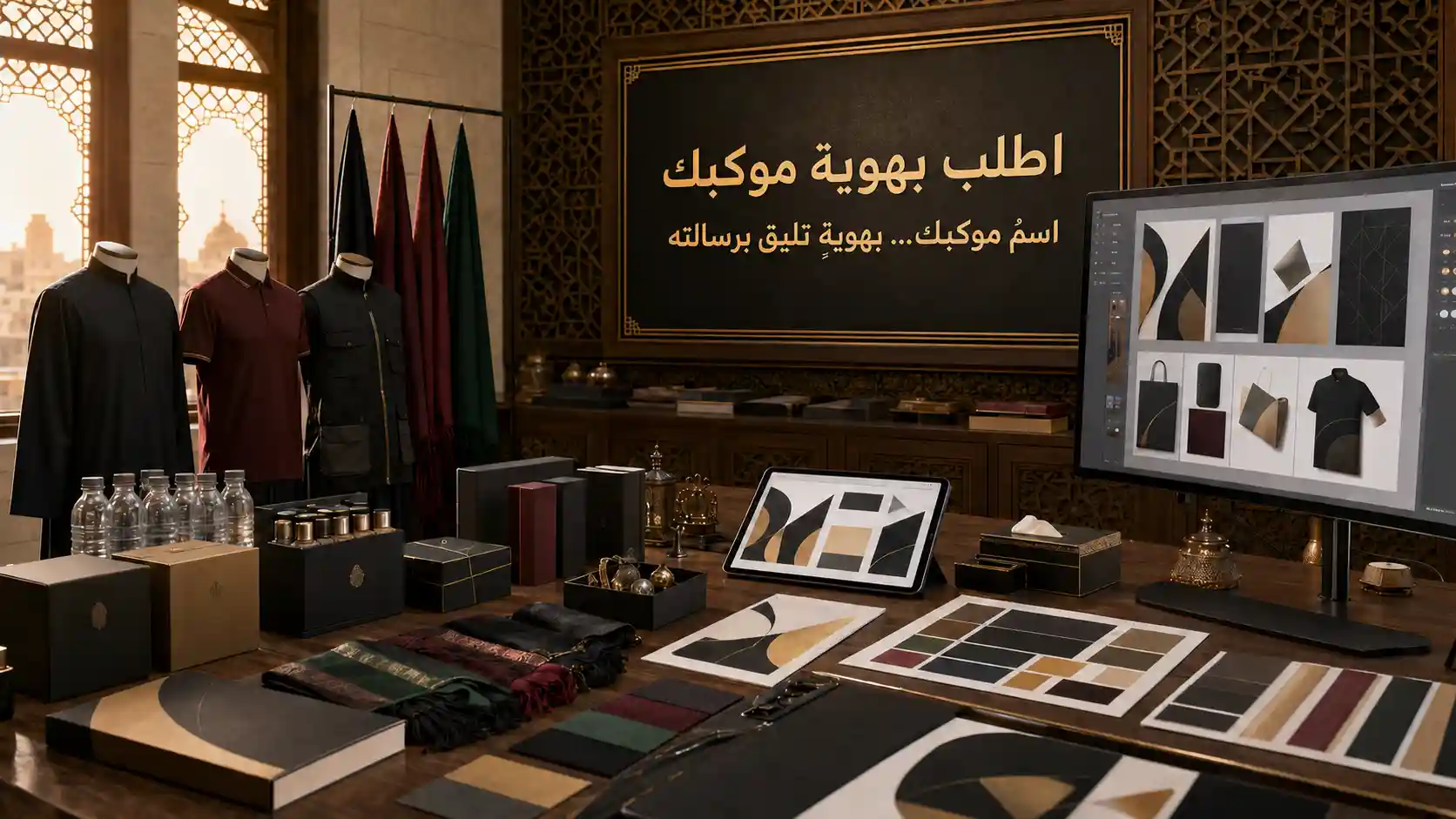 الطلبات المخصصة ومنتجات هوية المواكب