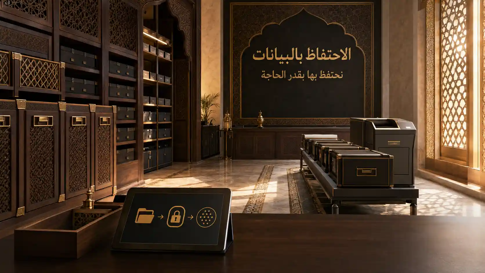 مدة الاحتفاظ بالبيانات بحسب الحاجة