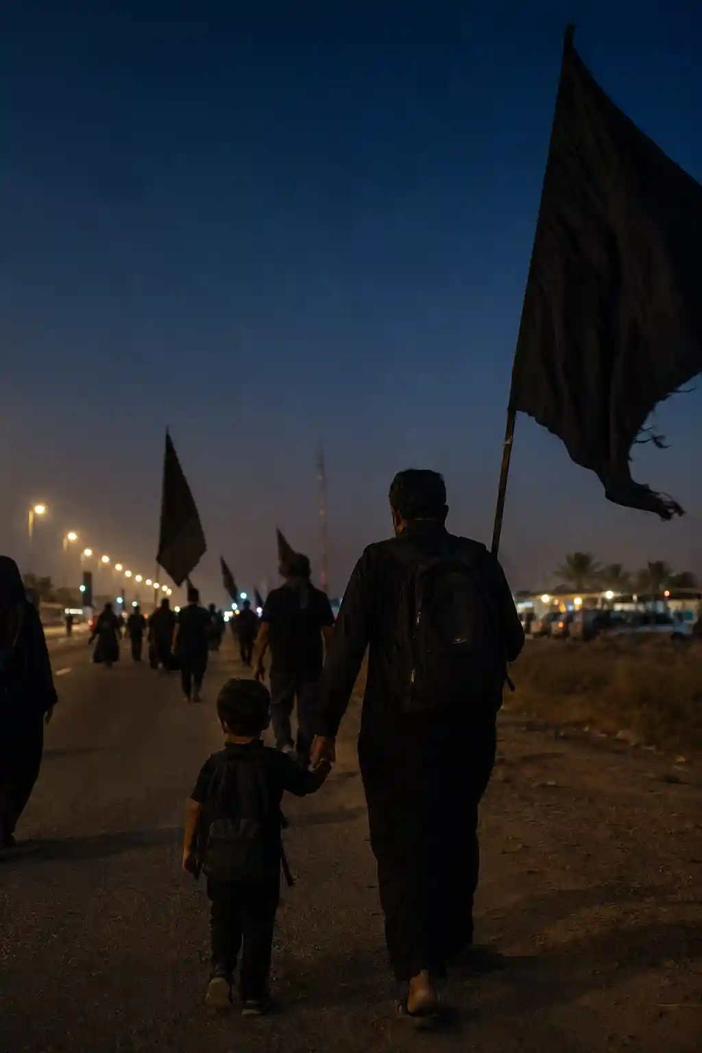 المشهد الختامي لطريق زوار الأربعين