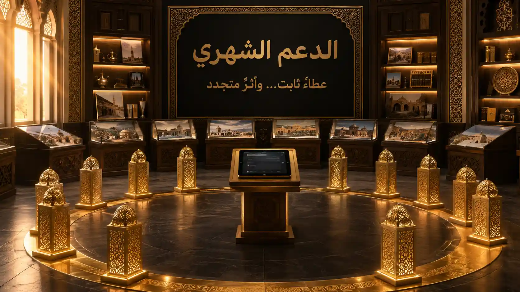 الدعم الشهري المستمر لبرامج الموكب