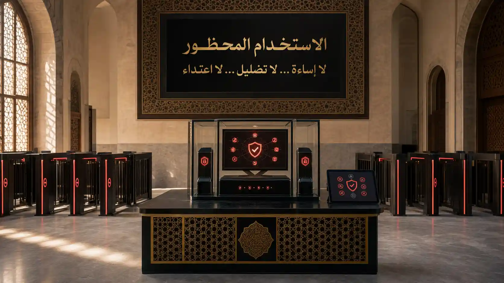 الاستخدامات المحظورة وحماية الموقع