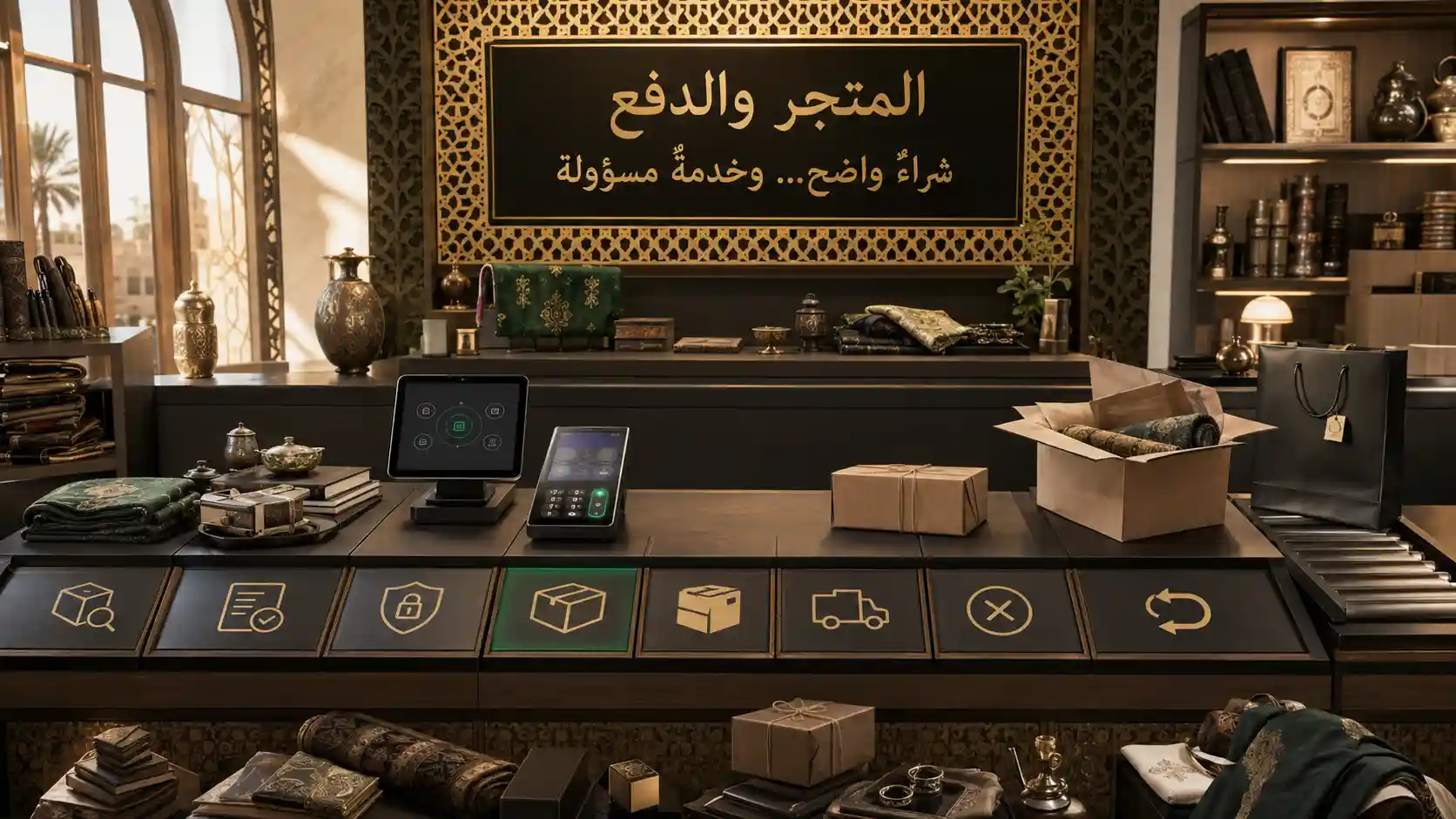 شروط المتجر والدفع والطلبات