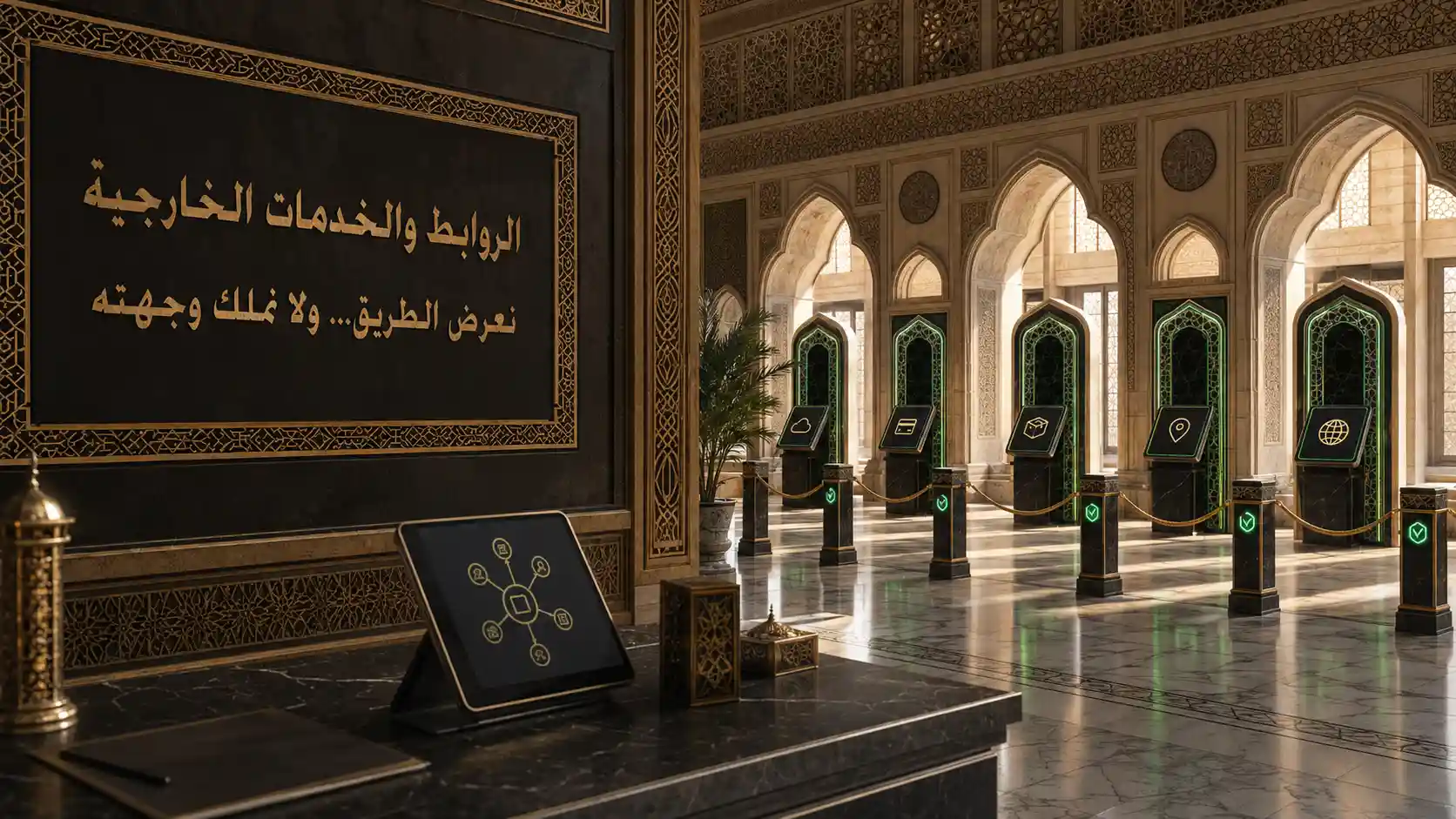 الروابط والخدمات الخارجية للموقع